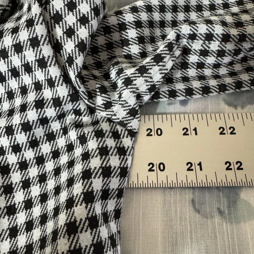 Philosophy Republic Clothing Blazer Womens S Black Houndstooth Open Front Jacket